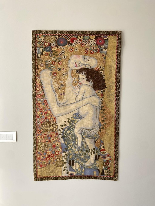 Elegant Italiaans Wandtapijt - Geïnspireerd Door Gustav Klimt