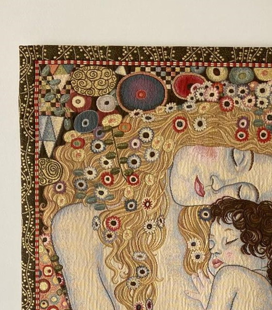 Image 1 of Elegant Italiaans Wandtapijt - Geïnspireerd Door Gustav Klimt