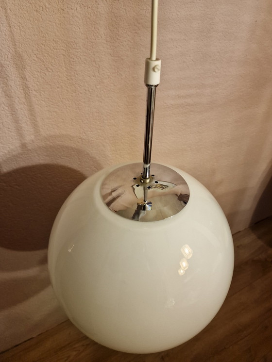 Image 1 of Vintage Glazen Bol Lamp