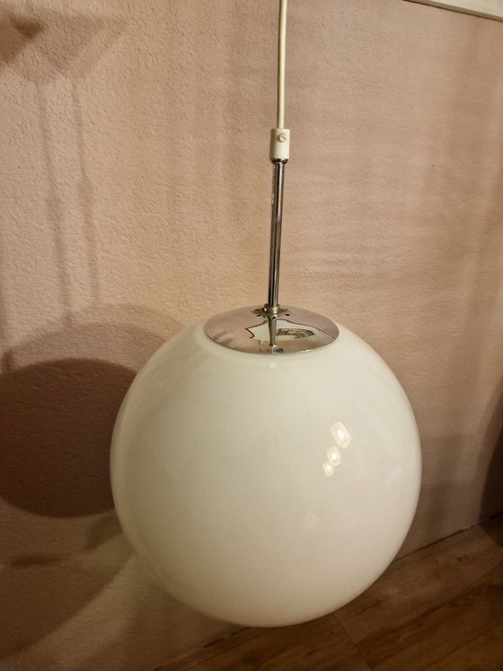 Image 1 of Vintage Glazen Bol Lamp