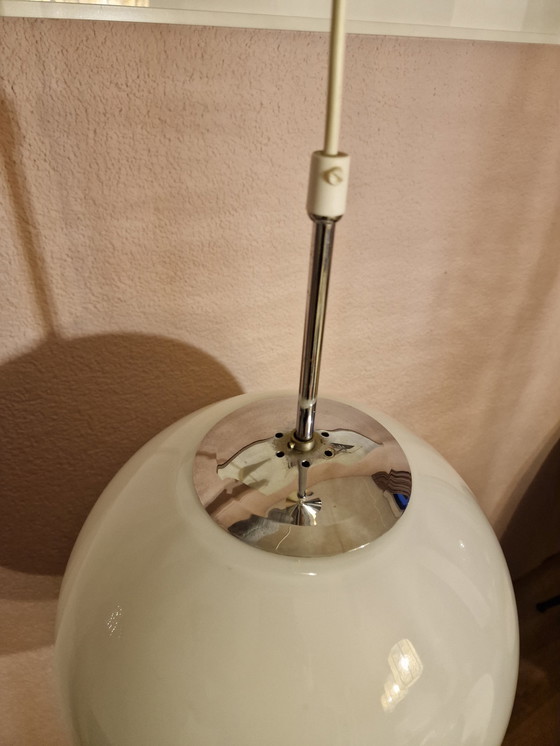 Image 1 of Vintage Glazen Bol Lamp