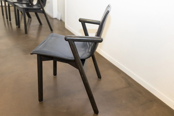 Image 1 of 6x Cassina Magistretti Eetkamerstoelen