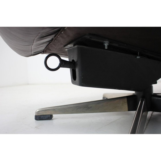 Image 1 of Scandinavische vintage verstelbare leren fauteuil van Peem, Finland 1970