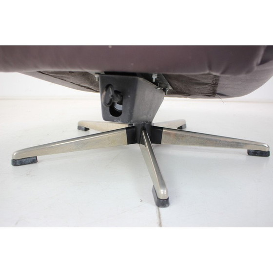 Image 1 of Scandinavische vintage verstelbare leren fauteuil van Peem, Finland 1970