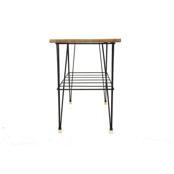 Image 1 of Vintage "Stringbord" bijzettafel in teak en metaal, Zweden 1950