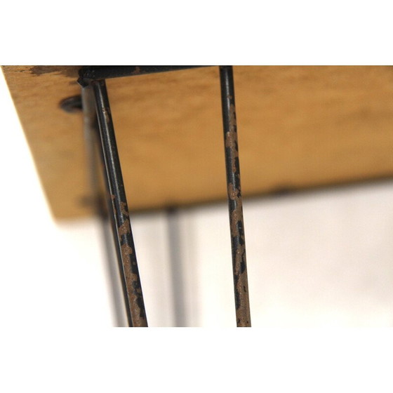 Image 1 of Vintage "Stringbord" bijzettafel in teak en metaal, Zweden 1950