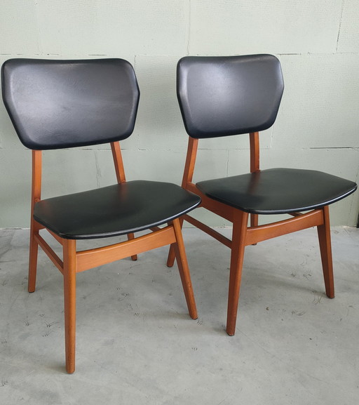 Jaren 50-60 Eetkamerstoelen