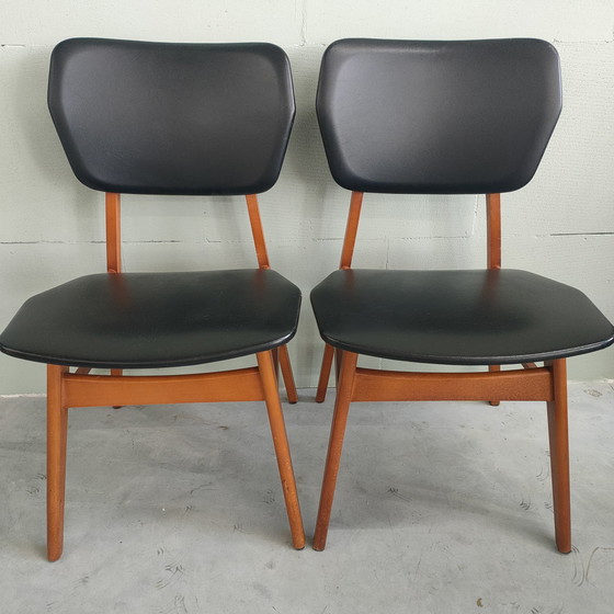 Image 1 of Jaren 50-60 Eetkamerstoelen