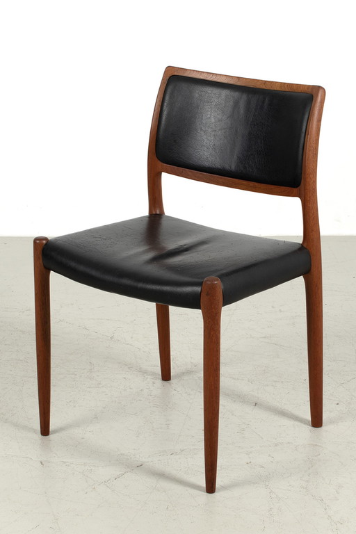 Set van 4 Møller eetkamerstoelen