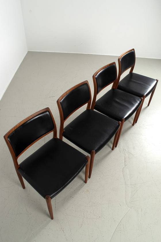 Image 1 of Set van 4 Møller eetkamerstoelen