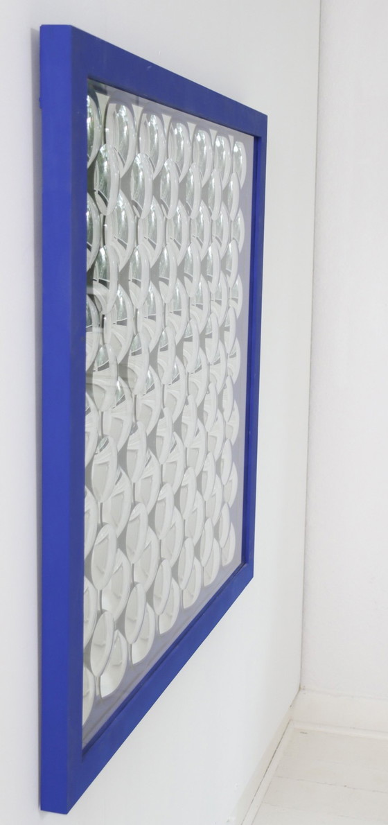 Image 1 of Pt/74 Voor Studio Exact, Spiegel assemblage, 'Stella Ultramarine', gelimiteerd
