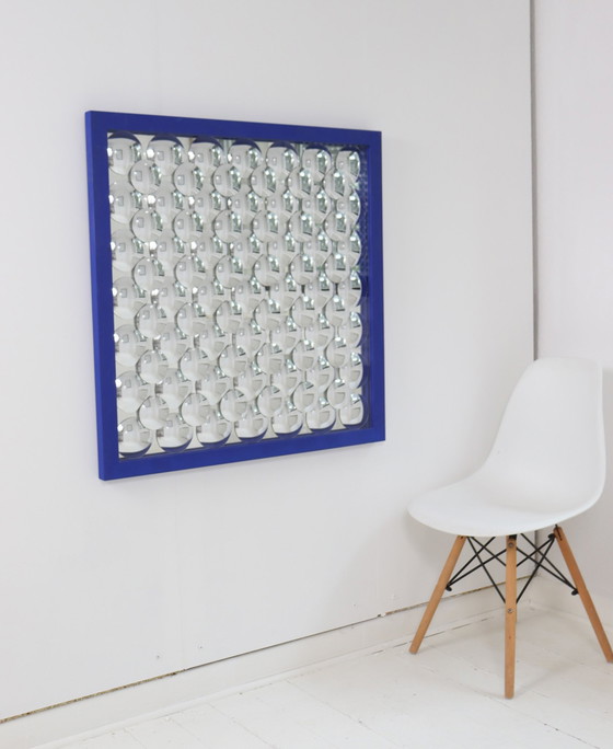 Image 1 of Pt/74 Voor Studio Exact, Spiegel assemblage, 'Stella Ultramarine', gelimiteerd