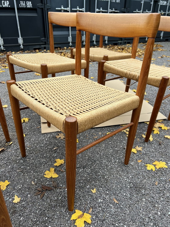 Image 1 of 6x Design Stoelen H.W. Klein Voor Bramin Mobler