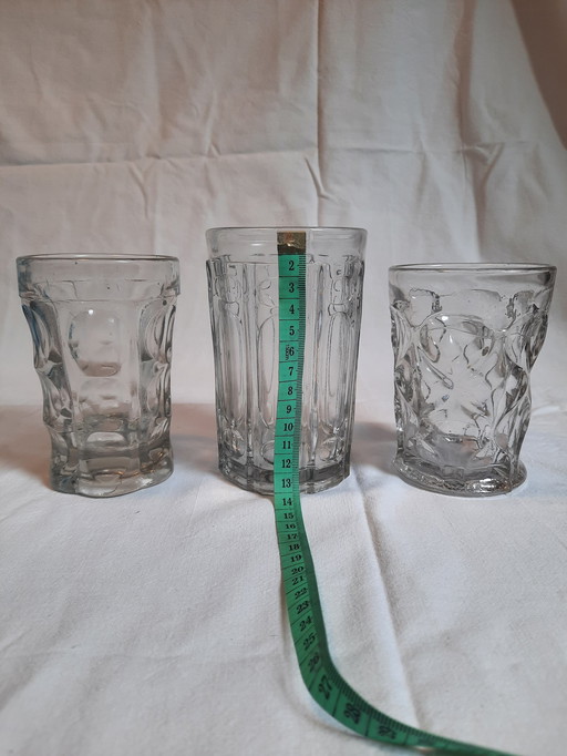 16x Vintage antieke drinkglazen