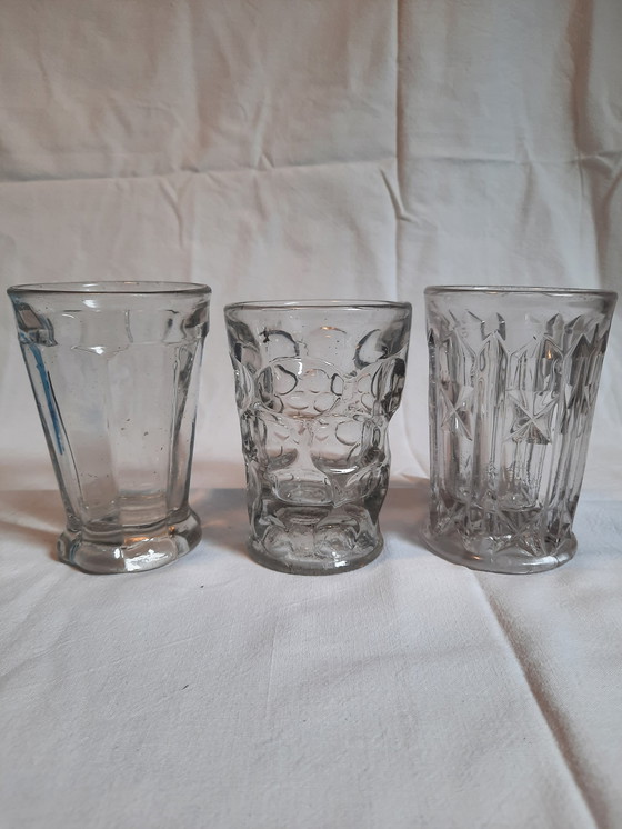 Image 1 of 16x Vintage antieke drinkglazen