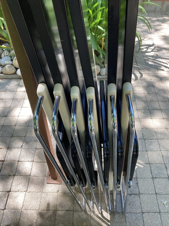 Image 1 of Suite van zes grote Bok Casa design stoelen jaren 80