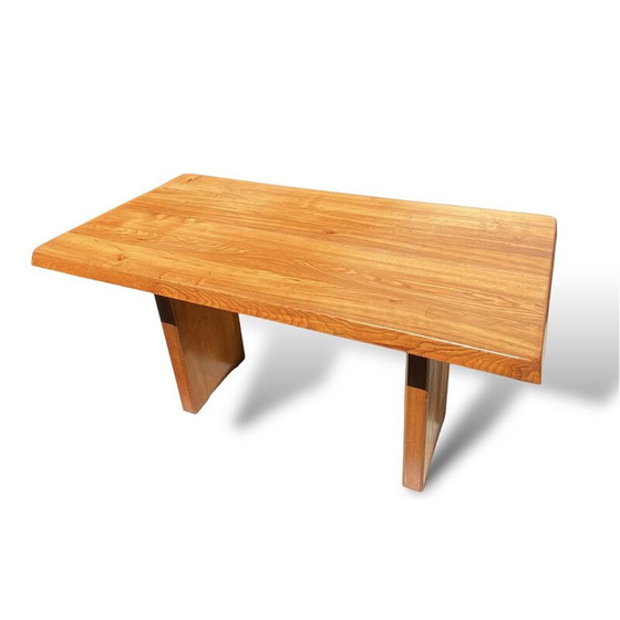Image 1 of Vintage T14 Een iepenhouten tafel door Pierre Chapo, 1960