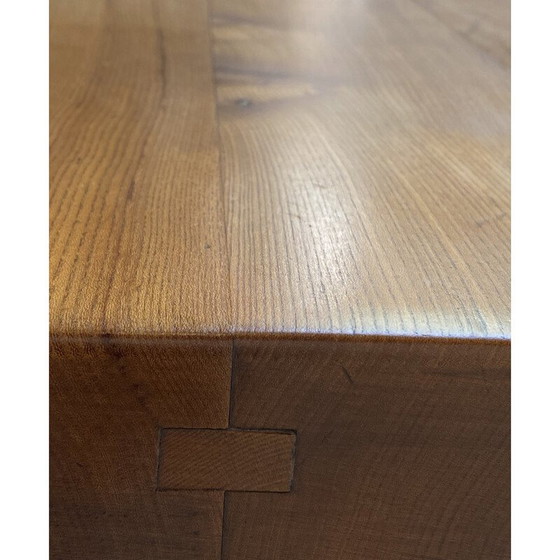 Image 1 of Vintage T14 Een iepenhouten tafel door Pierre Chapo, 1960