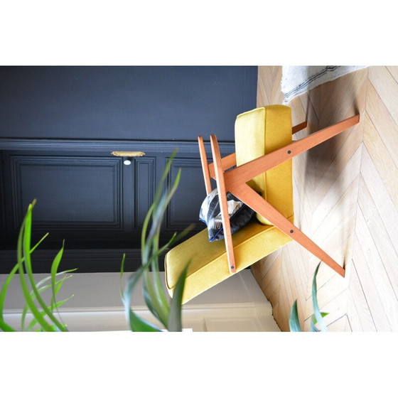 Image 1 of Vintage fauteuil Kompas geel 1970