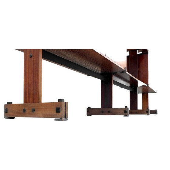 Image 1 of Vintage teakhouten wandmeubel voor Rb Italy, Italië 1950