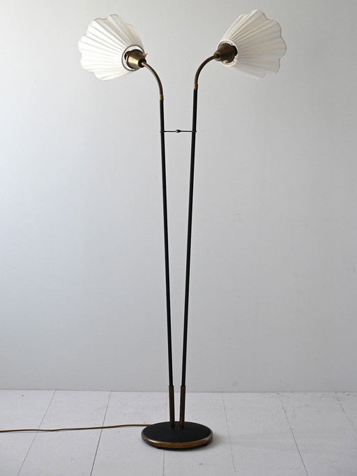 Vloerlamp met twee lichtpunten