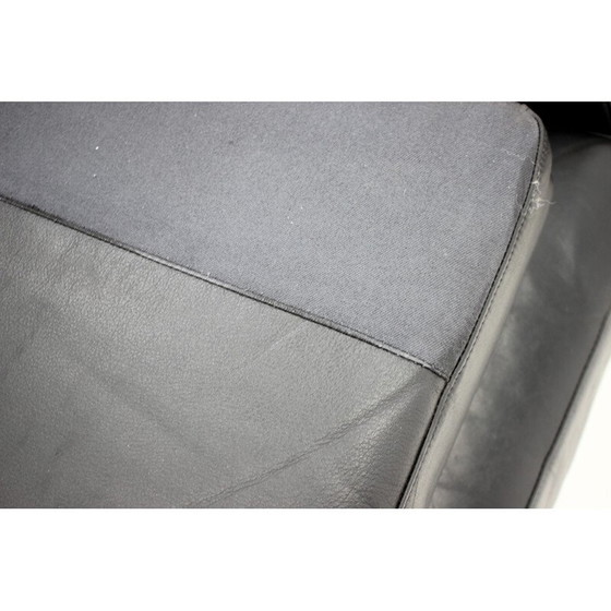 Image 1 of Paar vintage leren fauteuils, Tsjecho-Slowakije 1970