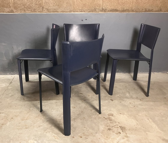 Image 1 of Fasem S91 Stoelen 4 Italiaans Design