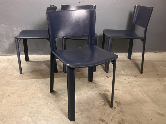 Image 1 of Fasem S91 Stoelen 4 Italiaans Design