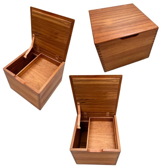 Image 1 of Salin Mobler vintage teakhouten opbergkist