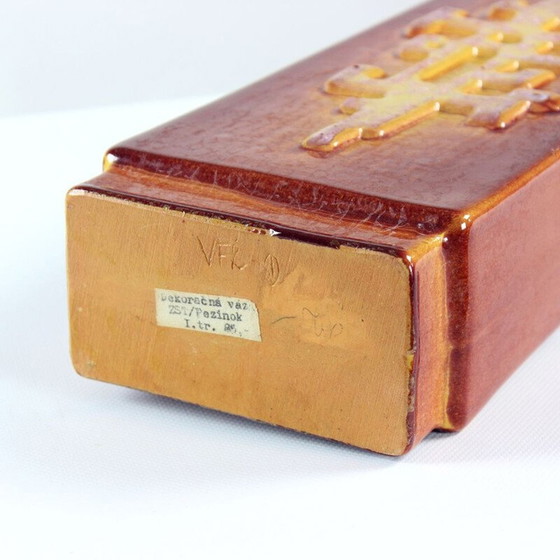 Image 1 of Vintage keramische vaas van ZST, Tsjecho-Slowakije 1960