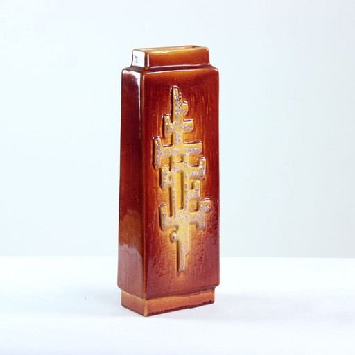 Vintage keramische vaas van ZST, Tsjecho-Slowakije 1960