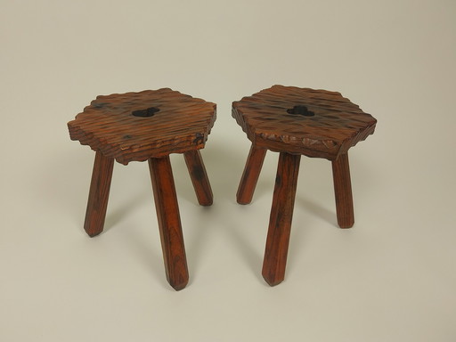 2 X Vintage Spaans Brutalist Krukje