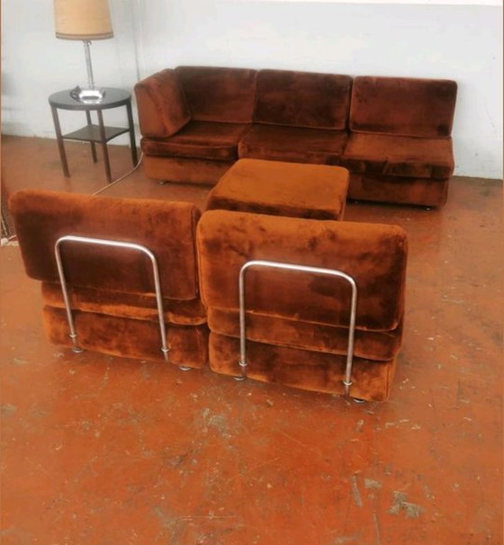 Image 1 of Waanzinnige Vintage Elementen Sofa Hoekbank Retro Sofa