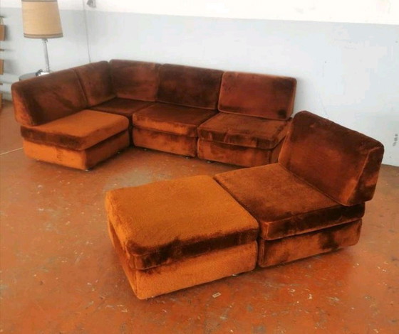 Image 1 of Waanzinnige Vintage Elementen Sofa Hoekbank Retro Sofa