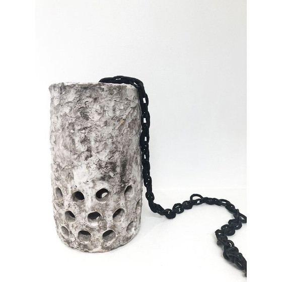 Image 1 of Scandinavische vintage hanglamp van keramiek, 1960