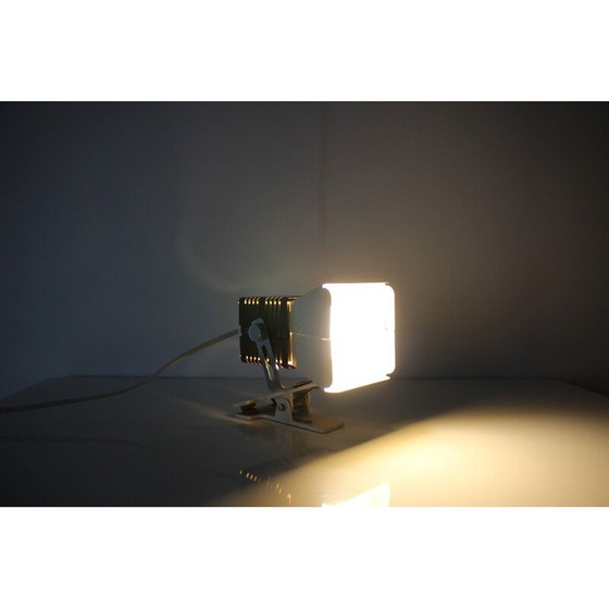 Image 1 of Vintage verstelbare tafellamp in metaal en chroom, Tsjechoslowakije 1970