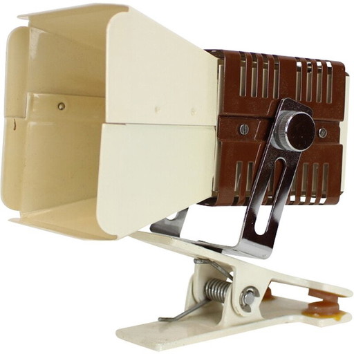 Vintage verstelbare tafellamp in metaal en chroom, Tsjechoslowakije 1970