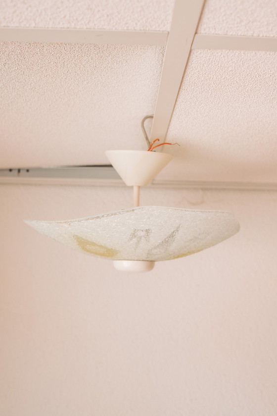 Image 1 of Vintage Frosted Glass Plafondlamp