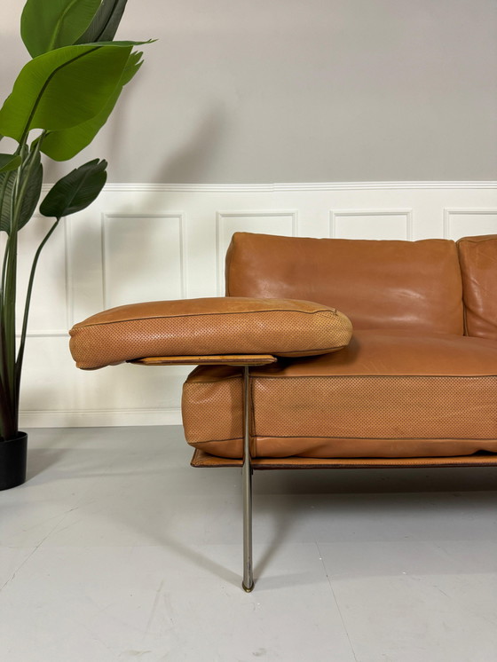 Image 1 of B&B Italia Diesis Designer Merk Sofa Leder Bruin Klassiek