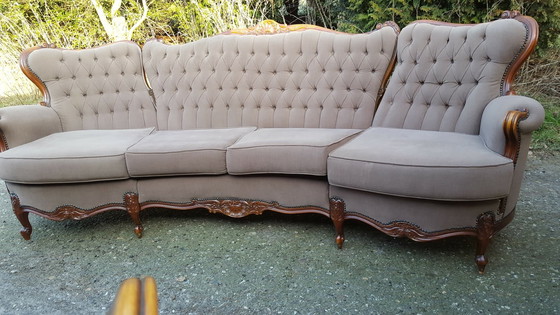 Image 1 of Lodewijk Barok Bankstel Met Fauteuils 