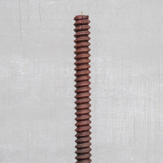 Image 1 of Vintage Art deco eikenhouten vloerlamp, Frankrijk 1930