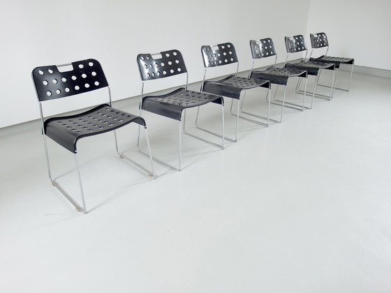 Image 1 of Rodney Kinsman OMSTAK stoelen voor Bieffeplast Italië 1970