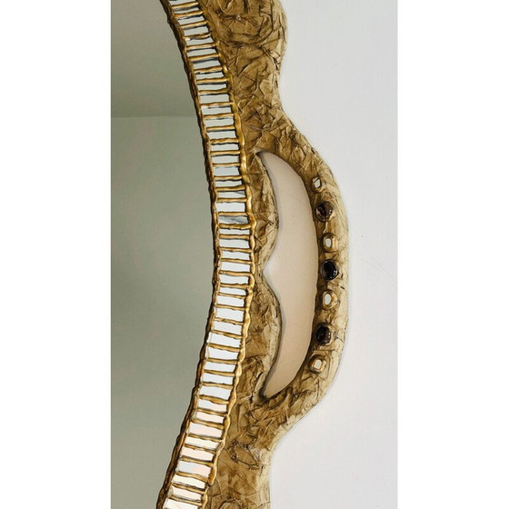 Image 1 of Vintage spiegel in Maché papier, 1970