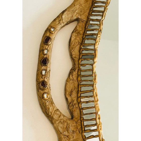 Image 1 of Vintage spiegel in Maché papier, 1970