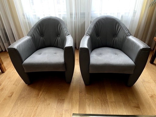 2x Leolux Carabas fauteuils