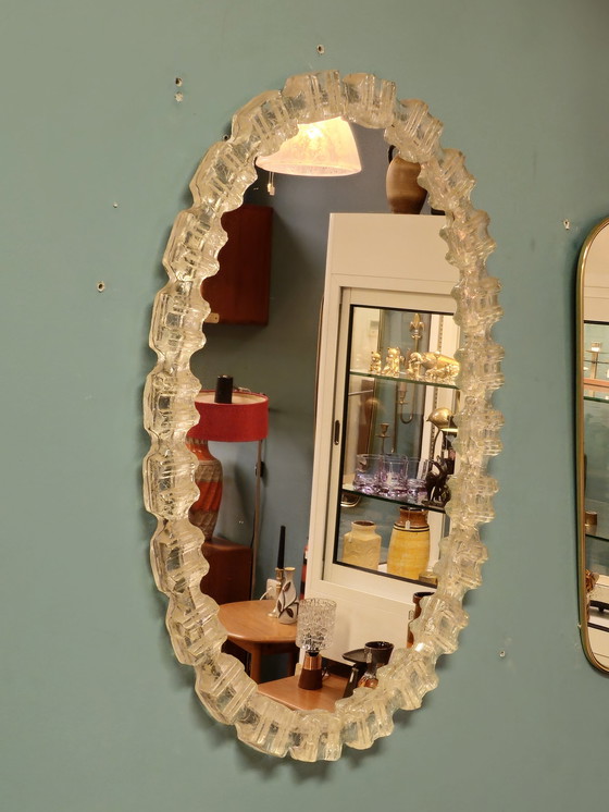 Image 1 of Vintage Arcyl Spiegel Wandspiegel Mirror Iceglass 