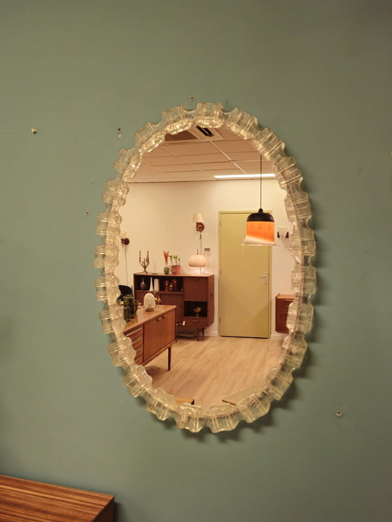 Image 1 of Vintage Arcyl Spiegel Wandspiegel Mirror Iceglass 