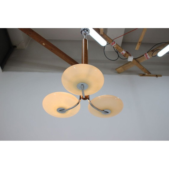 Image 1 of Vintage bauhaus kroonluchter van Jindrich Halabala voor UP zavody, Tsjecho-Slowakije 1930