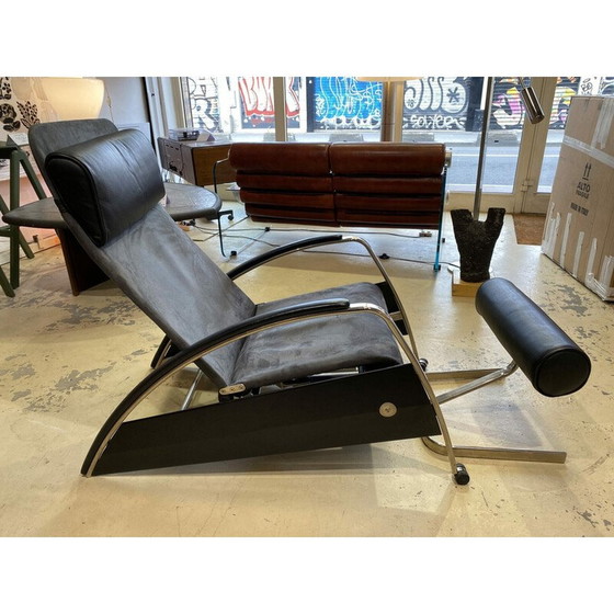 Image 1 of Vintage lounge stoel "Grand Repos" en bijbehorende voetenbank van TECTA, 1980