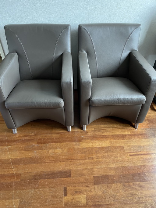 2x Leolux Dolcinea fauteuils